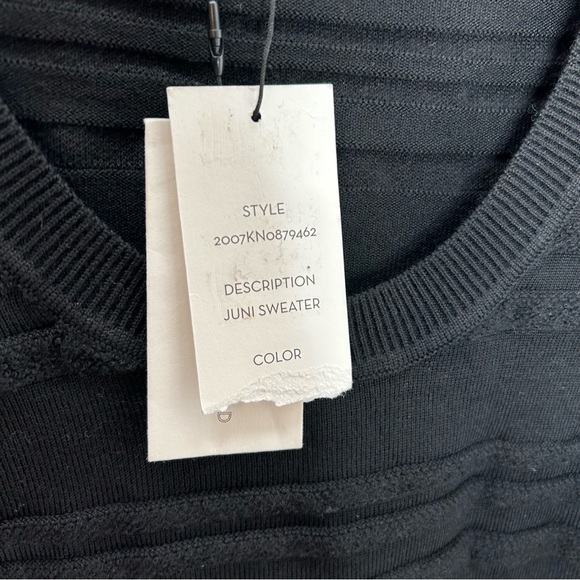 Veronica Beard Juni sweater black and white layered look size large - Picture 3 of 9